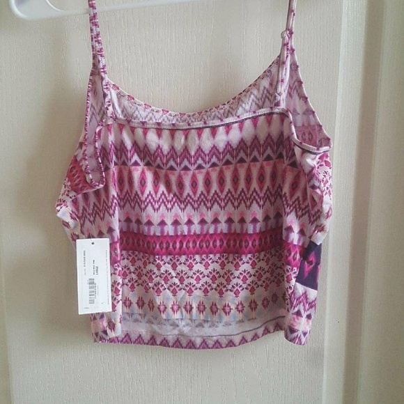 Net Purple Crop Top - Picture 2 of 2